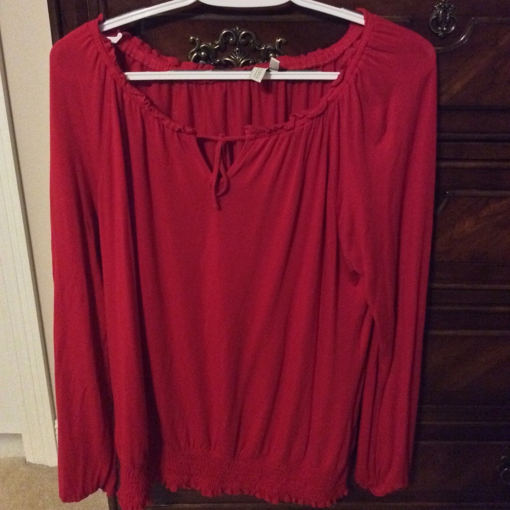 Red blouse